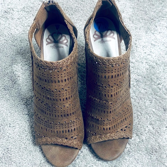 fergalicious open toe booties